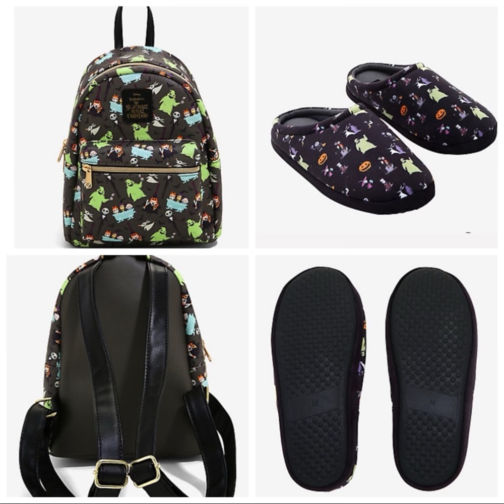 Nightmare Before Christmas backpack & slippers